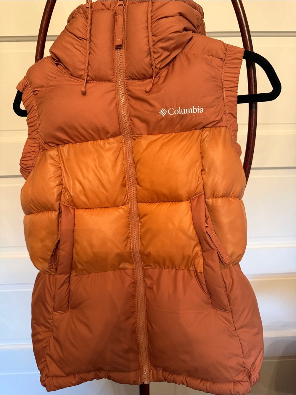 Columbia Omni-Heat Oversized Puffy Hooded Vest XS Insulated